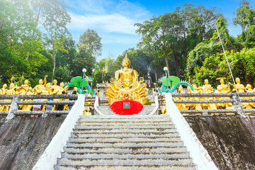 View of Buddha statue in Guan Yin Bodhisattva Mountain , Krabi, Thailand