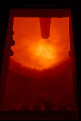 Rotating furnace for limestone roasting at industrial plant