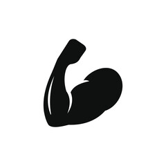 Muscle icon isolated on white background