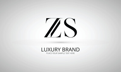 ZS Z zs initial logo | initial based abstract modern minimal creative logo, vector template image. luxury logotype logo, real estate homie logo. typography logo. initials logo - obrazy, fototapety, plakaty