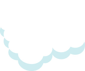 cloud flat cartoon. cloud icon symbol concept. Vector flat cartoon cloud illustration for web sites and banners design.