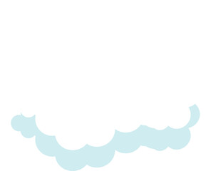 cloud flat cartoon. cloud icon symbol concept. Vector flat cartoon cloud illustration for web sites and banners design.