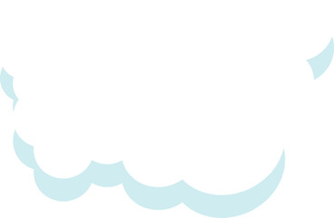 cloud flat cartoon. cloud icon symbol concept. Vector flat cartoon cloud illustration for web sites and banners design.