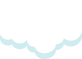 cloud flat cartoon. cloud icon symbol concept. Vector flat cartoon cloud illustration for web sites and banners design.