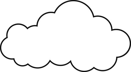 cloud flat cartoon. cloud icon symbol concept. Vector flat cartoon cloud illustration for web sites and banners design.