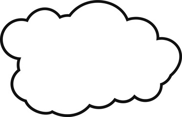 cloud flat cartoon. cloud icon symbol concept. Vector flat cartoon cloud illustration for web sites and banners design.