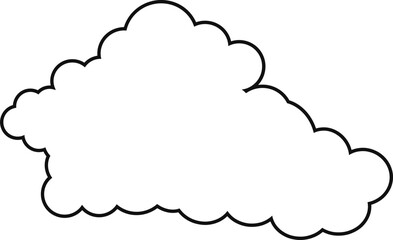 cloud flat cartoon. cloud icon symbol concept. Vector flat cartoon cloud illustration for web sites and banners design.