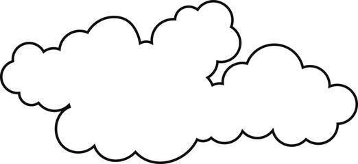 cloud flat cartoon. cloud icon symbol concept. Vector flat cartoon cloud illustration for web sites and banners design.