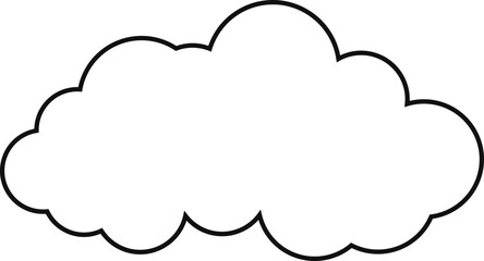 cloud flat cartoon. cloud icon symbol concept. Vector flat cartoon cloud illustration for web sites and banners design.