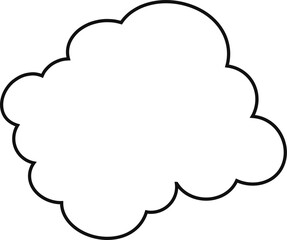 cloud flat cartoon. cloud icon symbol concept. Vector flat cartoon cloud illustration for web sites and banners design.