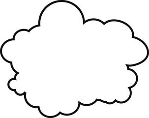 cloud flat cartoon. cloud icon symbol concept. Vector flat cartoon cloud illustration for web sites and banners design.