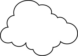 cloud flat cartoon. cloud icon symbol concept. Vector flat cartoon cloud illustration for web sites and banners design.