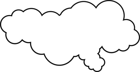 cloud flat cartoon. cloud icon symbol concept. Vector flat cartoon cloud illustration for web sites and banners design.