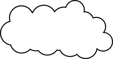 cloud flat cartoon. cloud icon symbol concept. Vector flat cartoon cloud illustration for web sites and banners design.