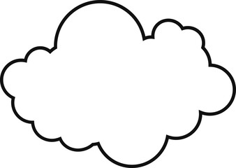 cloud flat cartoon. cloud icon symbol concept. Vector flat cartoon cloud illustration for web sites and banners design.