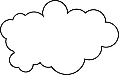 cloud flat cartoon. cloud icon symbol concept. Vector flat cartoon cloud illustration for web sites and banners design.