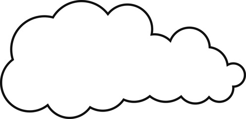 cloud flat cartoon. cloud icon symbol concept. Vector flat cartoon cloud illustration for web sites and banners design.
