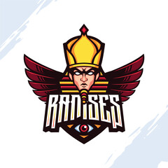 The King of Egypt Mascot Logo Template