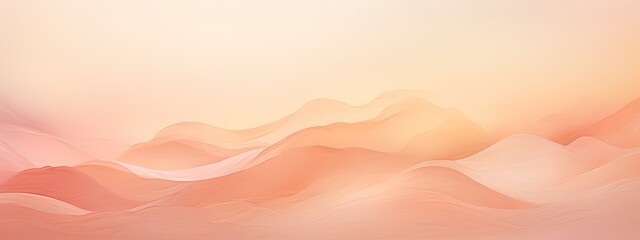 Fototapeta premium Gentle waves in Peach Fuzz 2024 offer a tranquil and minimalist background, suitable for relaxation and design.