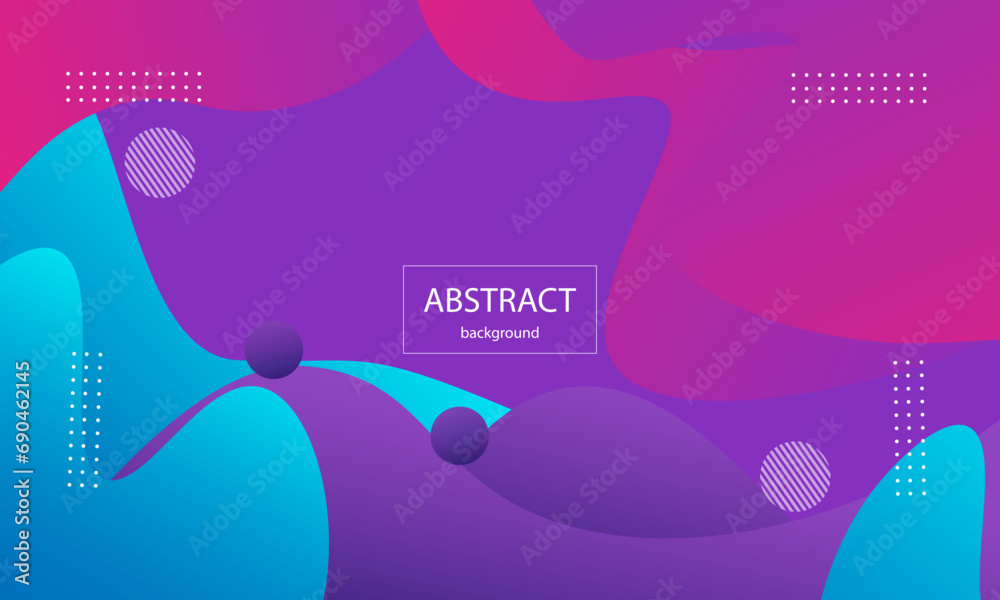 Wall mural Dynamic purple geometric abstract background. vector eps. 10