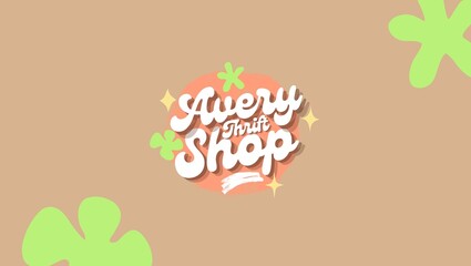 Thrift Shop Lettered Logo Design