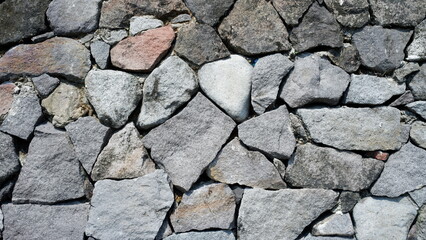 an arrangement of stones that provides a pattern that gives a natural impression
