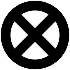 Icon symbol ban. Sign forbidden. Circle sign stop entry and slash line