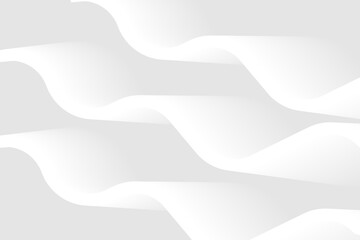 Abstract white gray satin texture background fluid flow with smooth line futuristic graphic design Banner Pattern elegant Geometric Textured intricate 3D wall Light wave vector EPS10