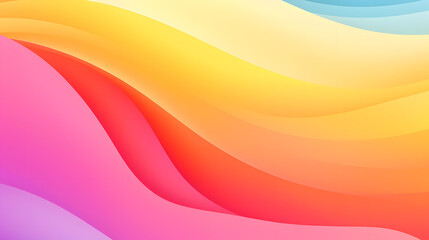 A colorful background with waves, Banner. Color gradient. Template