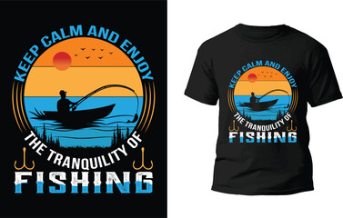 Fishing T-Shirt Design, Vector File