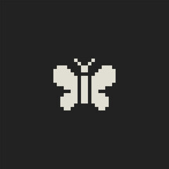 this is insect icon use one bit style in pixel art with white color and black background ,this item good for presentations,stickers, icons, t shirt design,game asset,logo and your project.