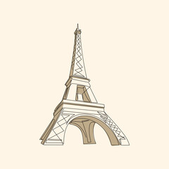 The Eiffel Tower Parisian Elegance in One Stroke