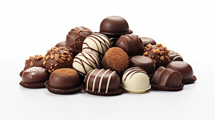 Fototapeta premium Delicious chocolate candy pictures 
