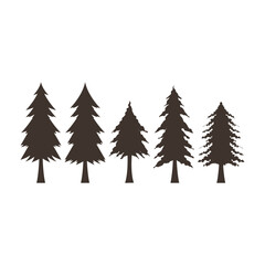 Obraz premium Pine tree icon