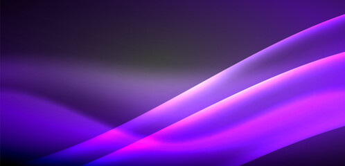 Neon-lit waves surge across background, mesmerizing dance of luminescence and motion. Dynamic backdrop captures essence of energy and modern aesthetics