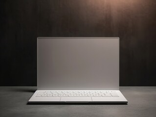 futuristic neon glow on abstract cyber background - 3d render digital art concept