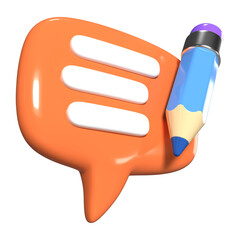 Blog 3D Illustration Icon