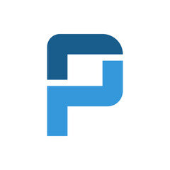 Fototapeta premium Monogram P design vector logo. Monogram initial letter mark P logo design. Monogram design vector logo. Monogram initial letter mark P logo design. Simple P monogram. Monogram P design logo