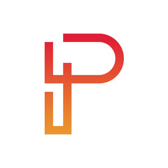 Monogram P design vector logo. Monogram initial letter mark P logo design. Monogram design vector logo. Monogram initial letter mark P logo design. Simple P monogram. Monogram P design logo