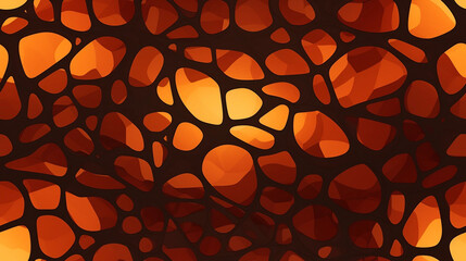 A Fiery Honeycomb Pattern Backdrop