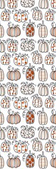 Bookmark with Pumpkins pattern