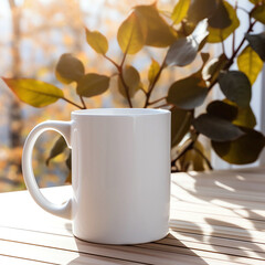 Obraz na płótnie Canvas Coffee Mug Mock Up , White Coffee Mug Mock-ups,Coffee Cup Mockup