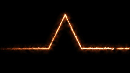 Fototapeta premium Neon arrow line icon illustration 4k