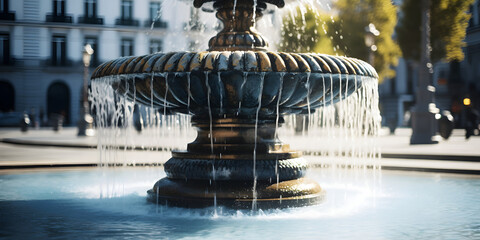 Circular Stone Fountain in the Park,,
fountain in the park,,
Historic Beauty Forsyth Park Fountain, Savannah Georgia - obrazy, fototapety, plakaty