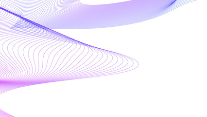 Abstract wave element for design. Digital frequency track equalizer. Stylized line art background. Vector illustration. Wave with lines created using blend tool. Curved wavy line,