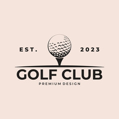 golf template logo vector simple design for golf club