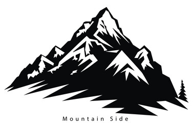 Mountain silhouette,mountains silhouette vector