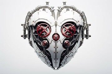 mechanical robot heart - obrazy, fototapety, plakaty