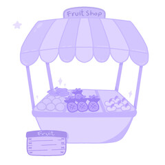 Fruit shop cartoon PNG