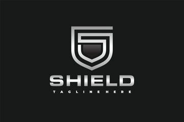 letter S shield logo - obrazy, fototapety, plakaty